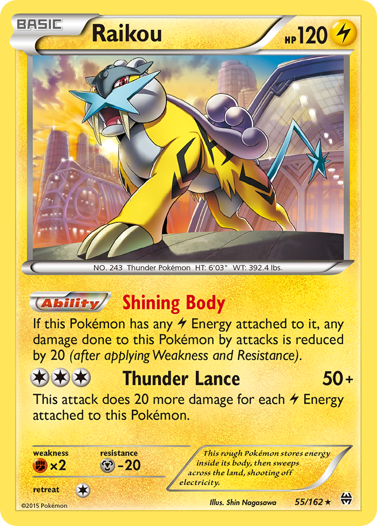 Raikou (55/162) [XY: BREAKthrough] | Dragon's Lair Comics and Fantasy Houston TX