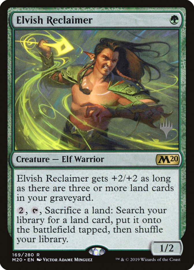 Elvish Reclaimer (Promo Pack) [Core Set 2020 Promos] | Dragon's Lair Comics and Fantasy Houston TX