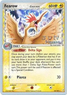 Fearow (18/100) (Delta Species) (Flyvees - Jun Hasebe) [World Championships 2007] | Dragon's Lair Comics and Fantasy Houston TX