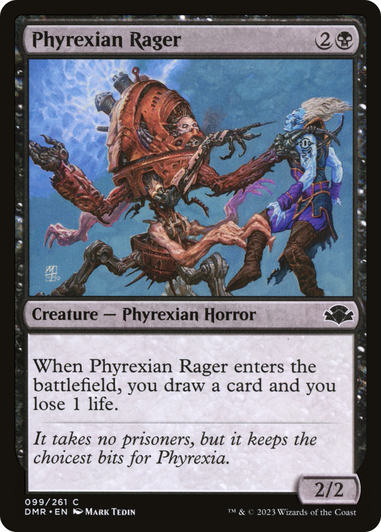 Phyrexian Rager [Dominaria Remastered] | Dragon's Lair Comics and Fantasy Houston TX