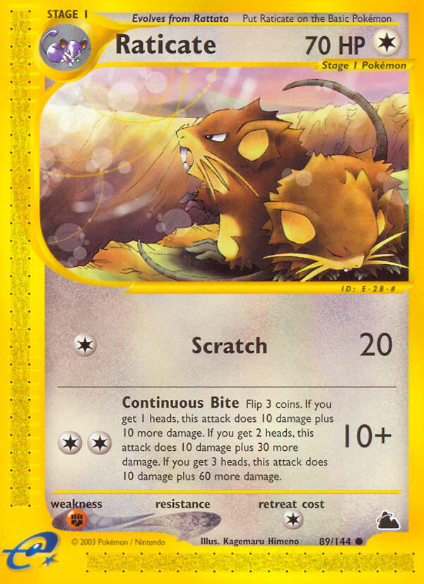 Raticate (89/144) [Skyridge] | Dragon's Lair Comics and Fantasy Houston TX