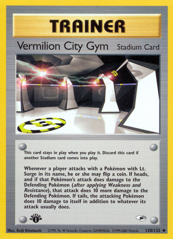 Vermilion City Gym (120/132) [Gym Heroes 1st Edition] | Dragon's Lair Comics and Fantasy Houston TX