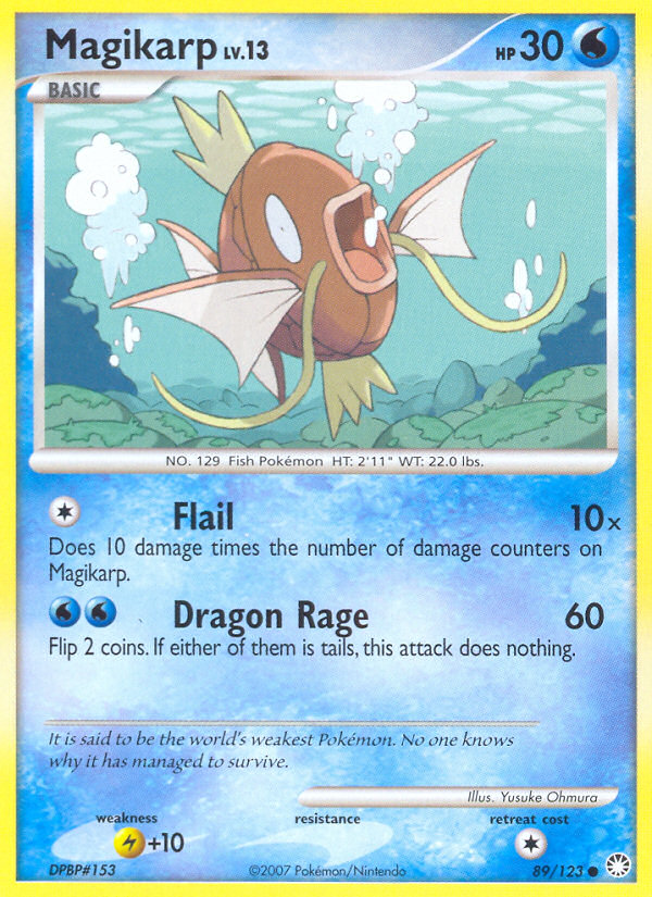 Magikarp (89/123) [Diamond & Pearl: Mysterious Treasures] | Dragon's Lair Comics and Fantasy Houston TX