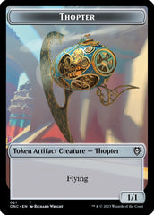 Myr // Thopter Double-Sided Token [Phyrexia: All Will Be One Commander Tokens] | Dragon's Lair Comics and Fantasy Houston TX