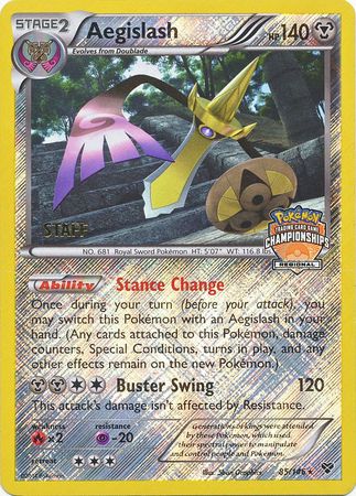 Aegislash (85/146) (Regional Championship Promo Staff) [XY: Base Set] | Dragon's Lair Comics and Fantasy Houston TX