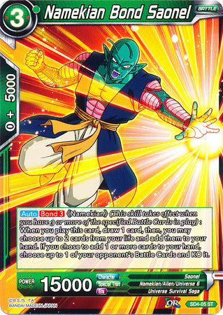 Namekian Bond Saonel (Starter Deck - The Guardian of Namekians) (SD4-05) [Colossal Warfare] | Dragon's Lair Comics and Fantasy Houston TX