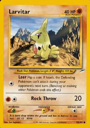 Larvitar (70/105) [Neo Destiny Unlimited] | Dragon's Lair Comics and Fantasy Houston TX