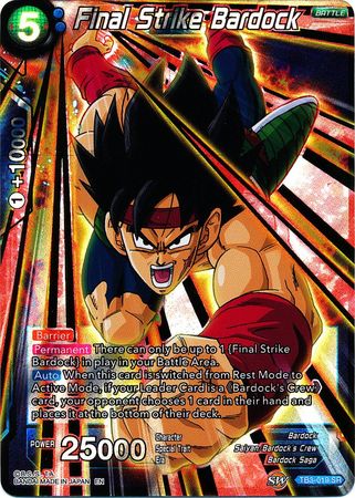 Final Strike Bardock (TB3-019) [Clash of Fates] | Dragon's Lair Comics and Fantasy Houston TX