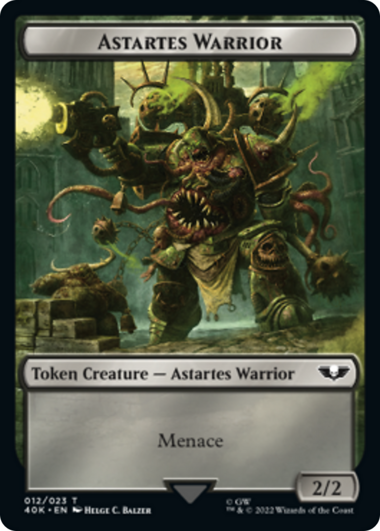 Astartes Warrior // Plaguebearer of Nurgle Double-Sided Token [Warhammer 40,000 Tokens] | Dragon's Lair Comics and Fantasy Houston TX