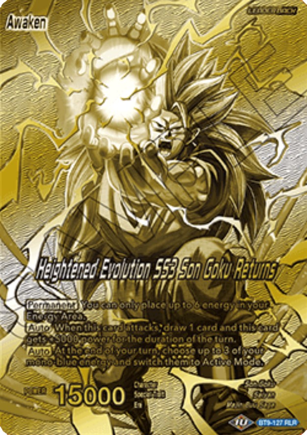 Son Goku // Heightened Evolution SS3 Son Goku Returns (Championship 2023 Golden Card Vol.1) (BT9-127) [Tournament Promotion Cards] | Dragon's Lair Comics and Fantasy Houston TX