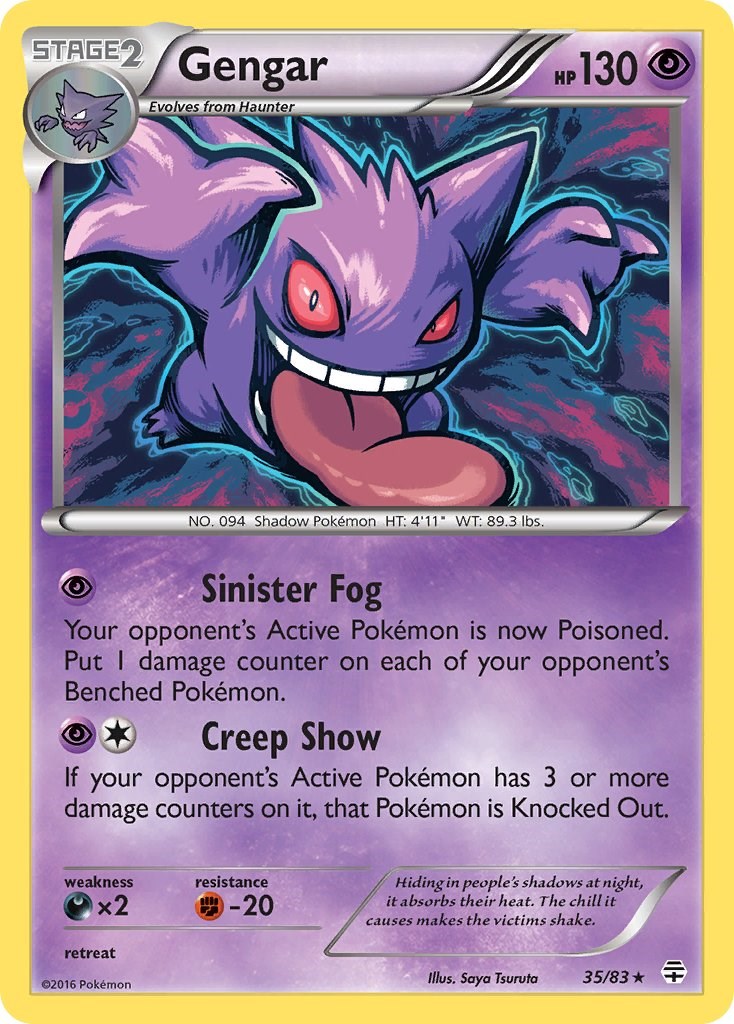 Gengar (35/83) (Cosmos Holo) [XY: Generations] | Dragon's Lair Comics and Fantasy Houston TX