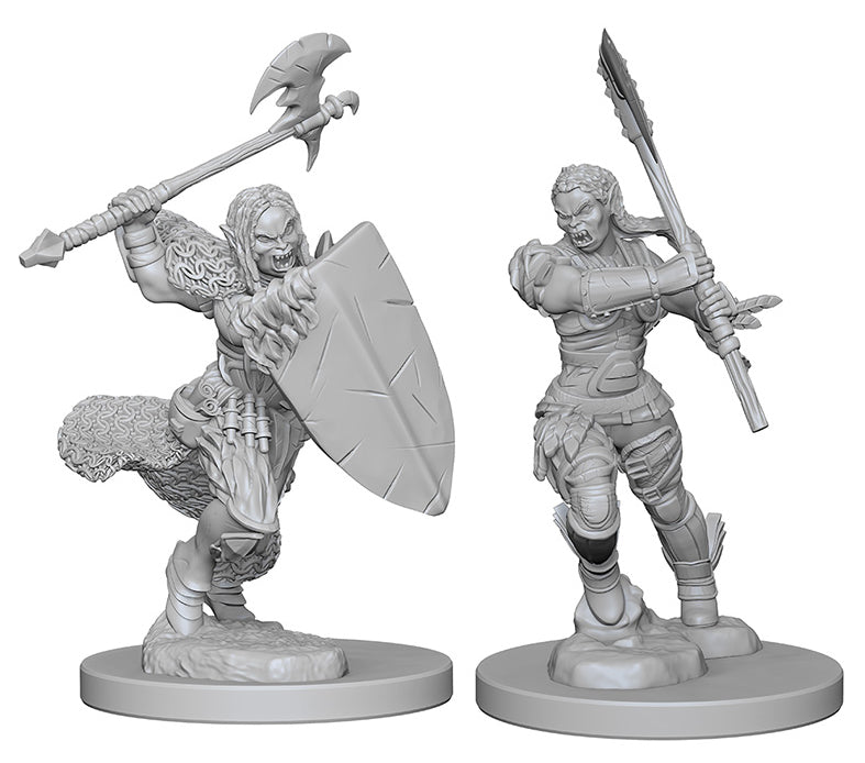 Wizkids Pathfinder Deep Cuts Unpainted Miniatures: W1 Half-Orc Female Barbarian | Dragon's Lair Comics and Fantasy Houston TX