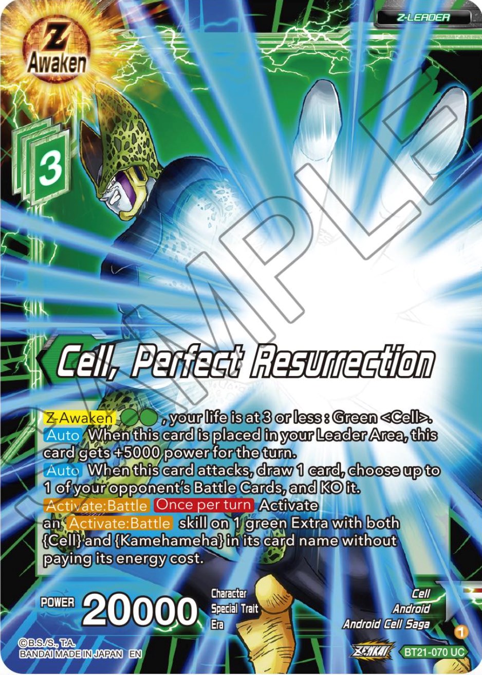 Cell, Perfect Resurrection (BT21-070) [Wild Resurgence] | Dragon's Lair Comics and Fantasy Houston TX