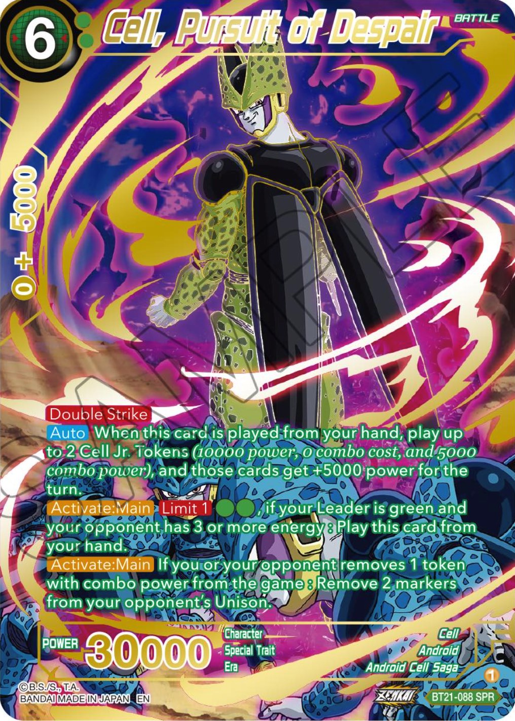 Cell, Pursuit of Despair (SPR) (BT21-088) [Wild Resurgence] | Dragon's Lair Comics and Fantasy Houston TX