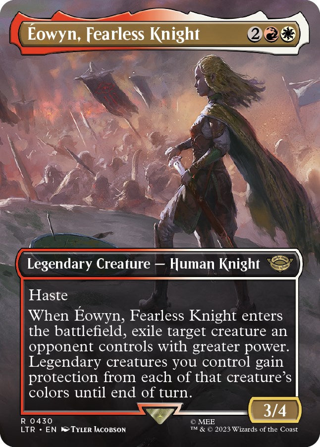 Eowyn, Fearless Knight (Borderless Alternate Art) [The Lord of the Rings: Tales of Middle-Earth] | Dragon's Lair Comics and Fantasy Houston TX