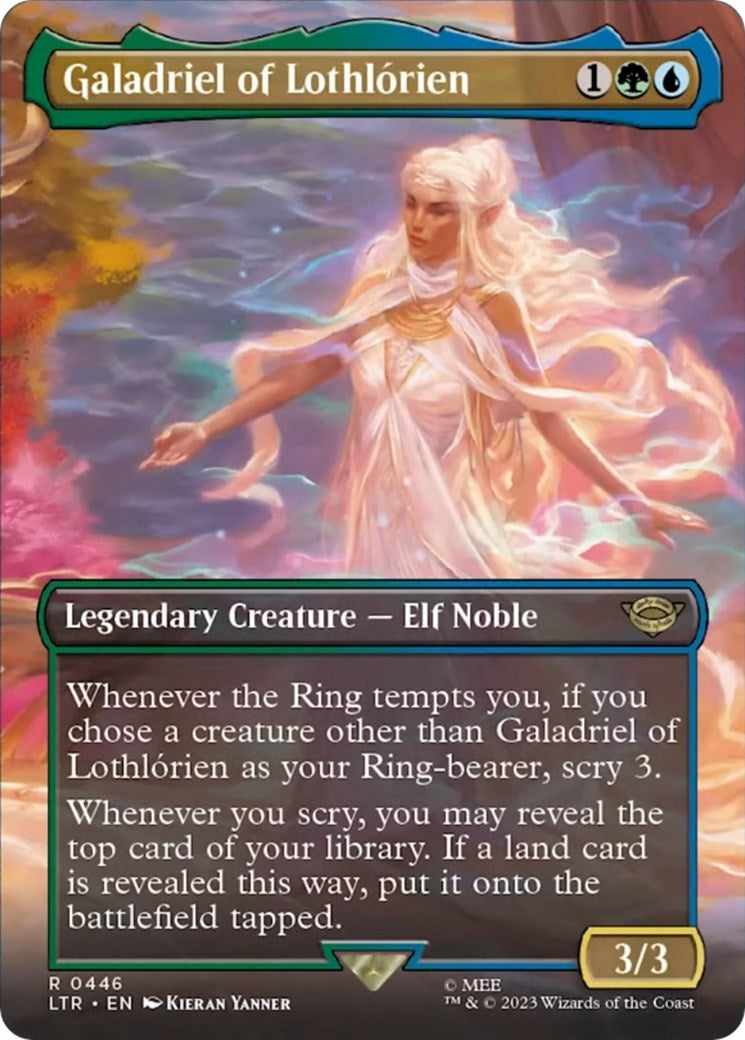 Galadriel of Lothlorien (Borderless Alternate Art) [The Lord of the Rings: Tales of Middle-Earth] | Dragon's Lair Comics and Fantasy Houston TX