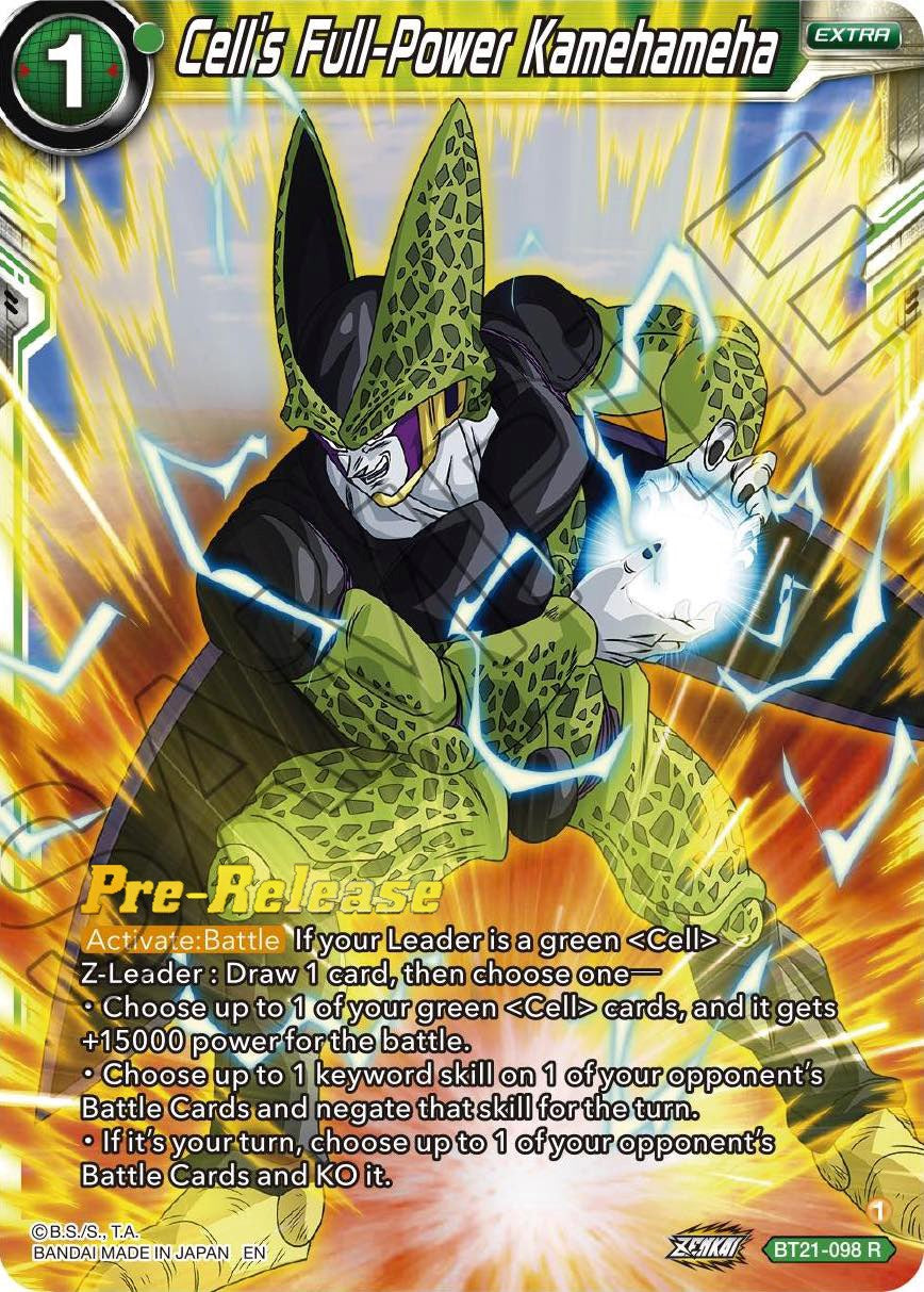 Cell's Full-Power Kamehameha (BT21-098) [Wild Resurgence Pre-Release Cards] | Dragon's Lair Comics and Fantasy Houston TX