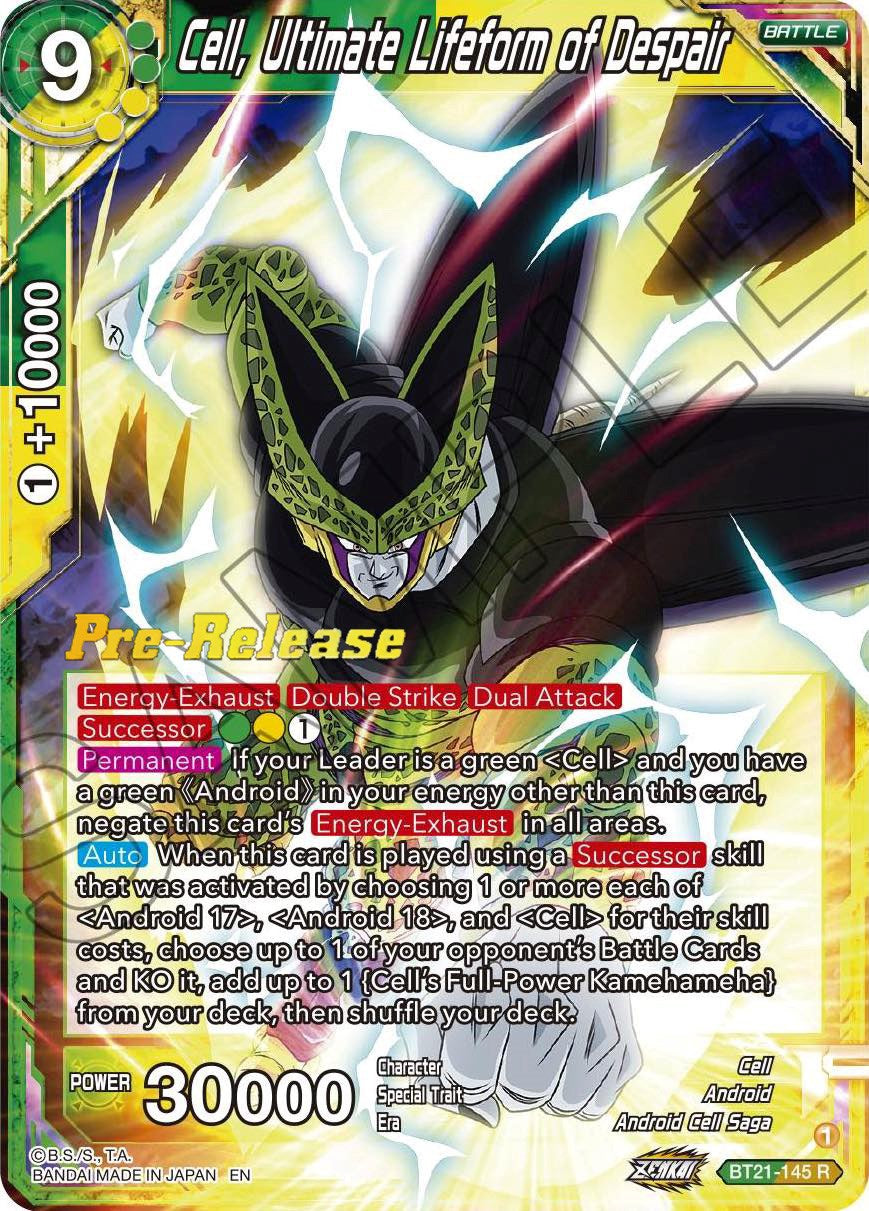 Cell, Ultimate Lifeform of Despair (BT21-145) [Wild Resurgence Pre-Release Cards] | Dragon's Lair Comics and Fantasy Houston TX