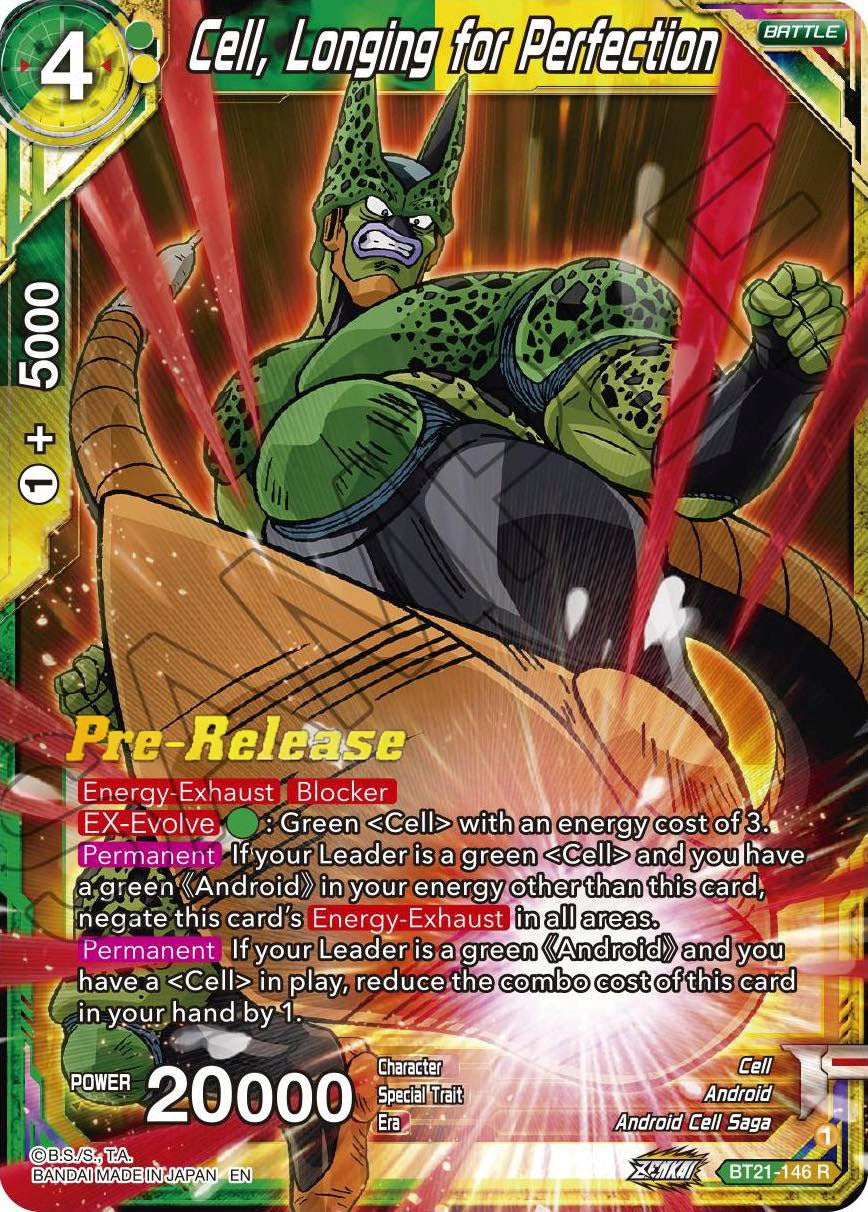 Cell, Longing for Perfection (BT21-146) [Wild Resurgence Pre-Release Cards] | Dragon's Lair Comics and Fantasy Houston TX