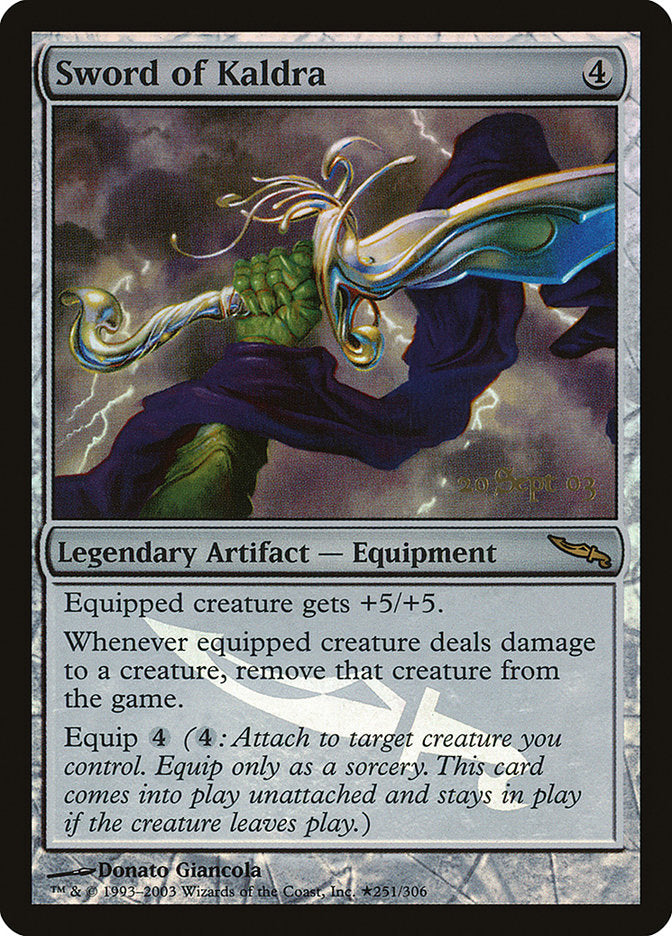 Sword of Kaldra [Mirrodin Promos] | Dragon's Lair Comics and Fantasy Houston TX