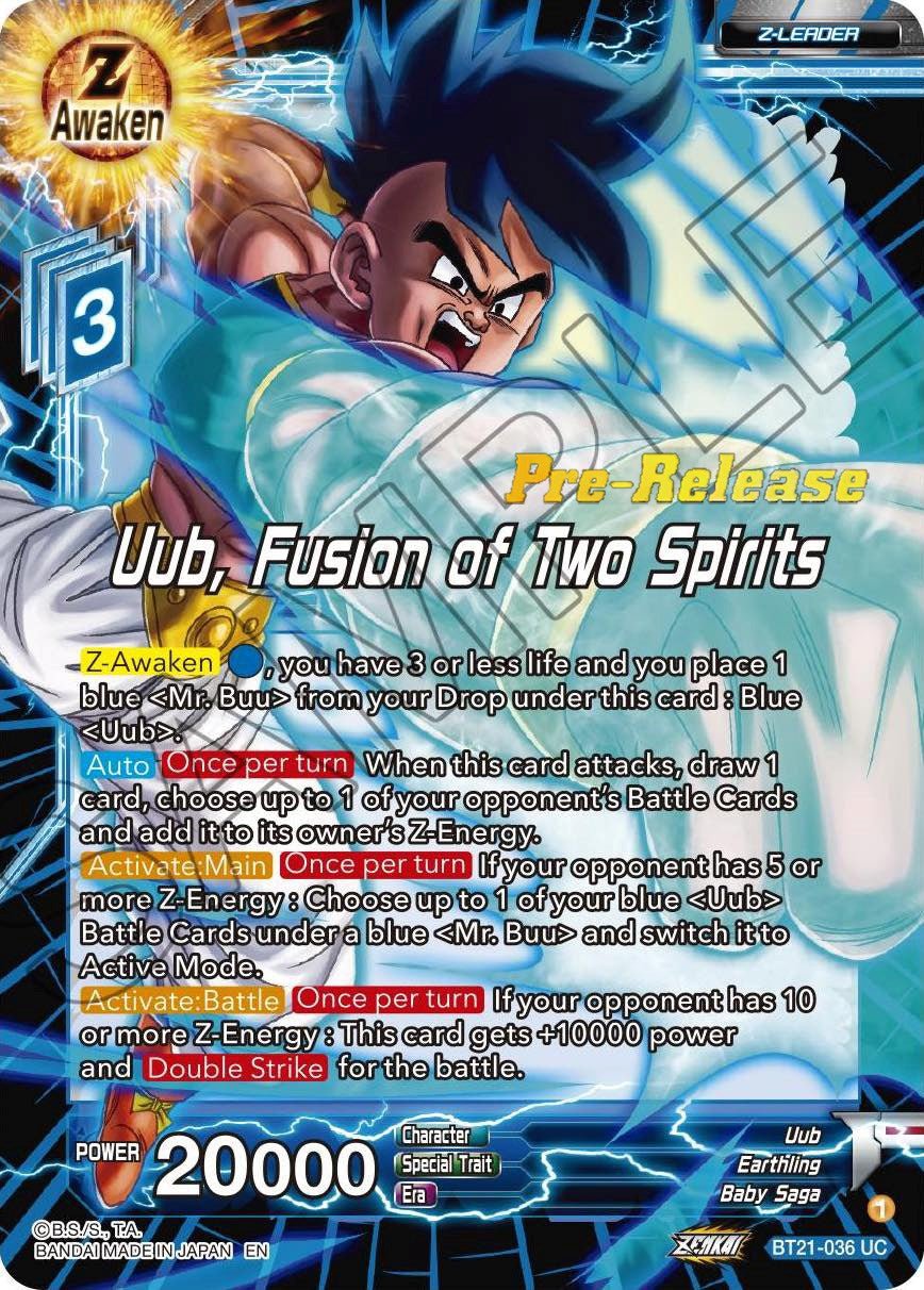 Uub, Fusion of Two Spirits (BT21-036) [Wild Resurgence Pre-Release Cards] | Dragon's Lair Comics and Fantasy Houston TX