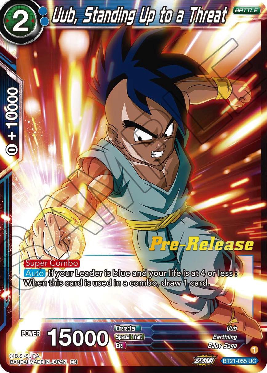 Uub, Standing Up to a Threat (BT21-055) [Wild Resurgence Pre-Release Cards] | Dragon's Lair Comics and Fantasy Houston TX