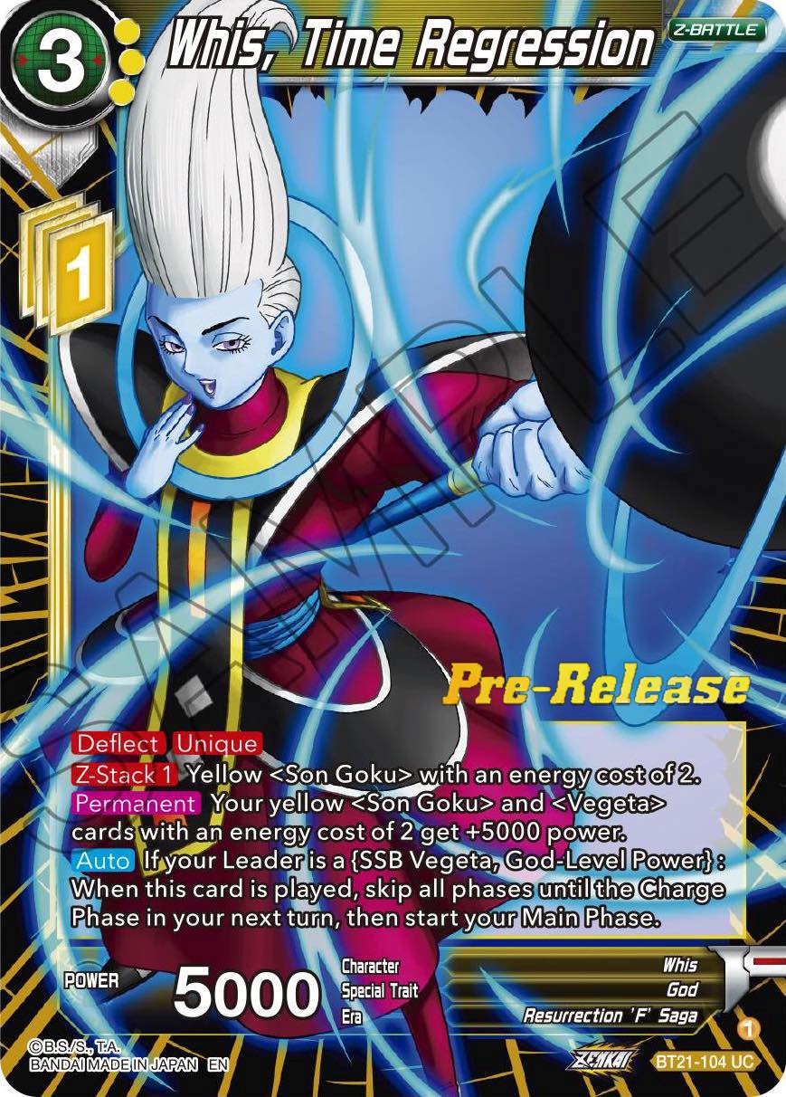 Whis, Time Regression (BT21-104) [Wild Resurgence Pre-Release Cards] | Dragon's Lair Comics and Fantasy Houston TX