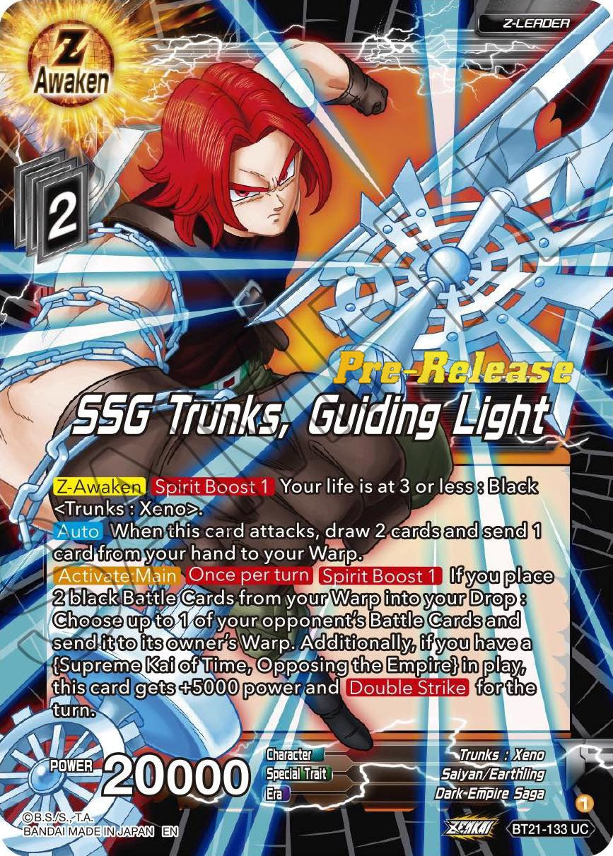 SSG Trunks, Guiding Light (BT21-133) [Wild Resurgence Pre-Release Cards] | Dragon's Lair Comics and Fantasy Houston TX