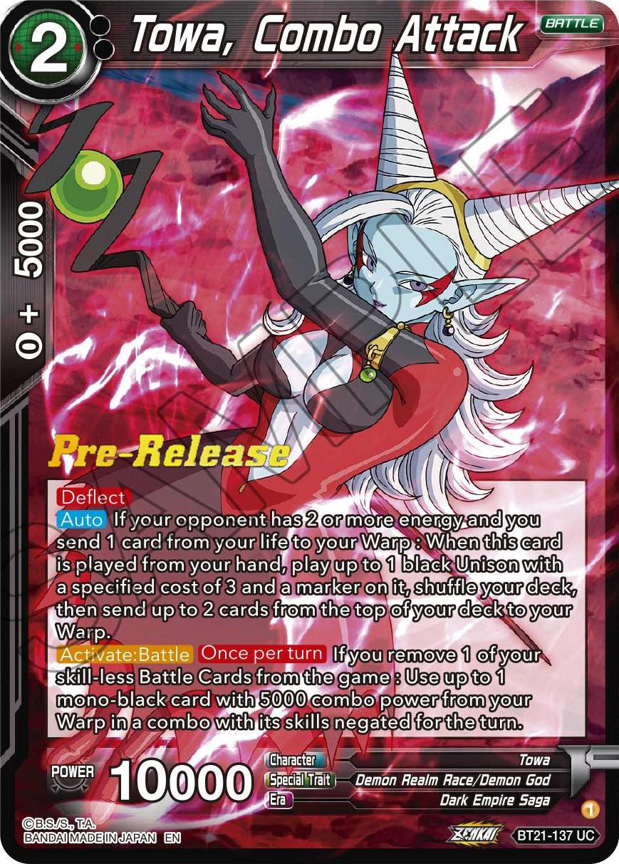 Towa, Combo Attack (BT21-137) [Wild Resurgence Pre-Release Cards] | Dragon's Lair Comics and Fantasy Houston TX