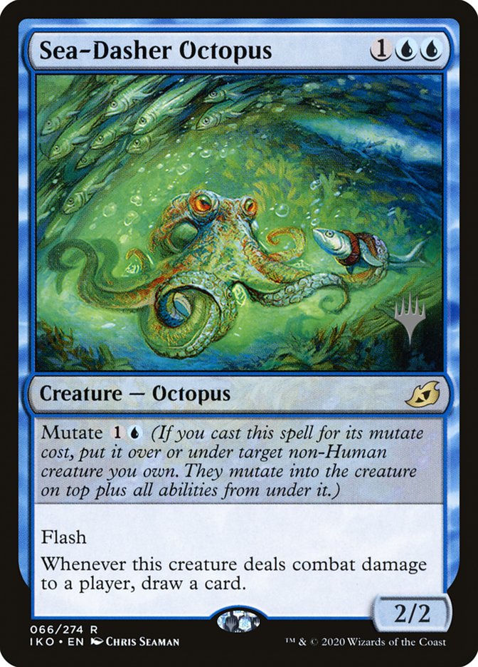 Sea-Dasher Octopus (Promo Pack) [Ikoria: Lair of Behemoths Promos] | Dragon's Lair Comics and Fantasy Houston TX