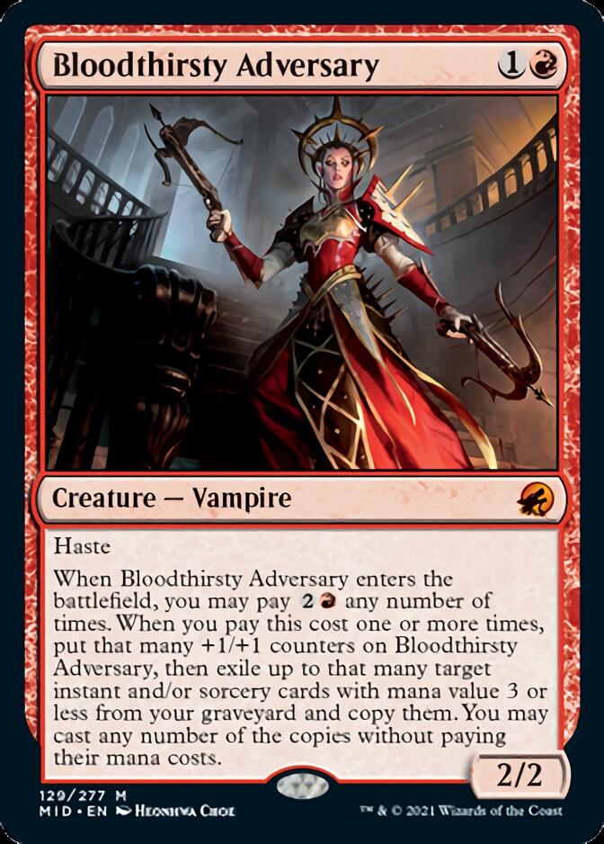 Bloodthirsty Adversary [Innistrad: Midnight Hunt] | Dragon's Lair Comics and Fantasy Houston TX