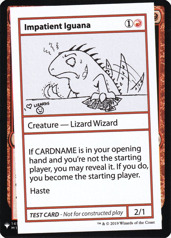 Impatient Iguana [Mystery Booster Playtest Cards] | Dragon's Lair Comics and Fantasy Houston TX