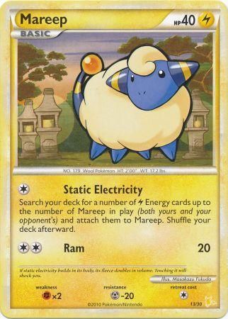 Mareep (13/30) [HeartGold & SoulSilver: Trainer Kit - Raichu] | Dragon's Lair Comics and Fantasy Houston TX