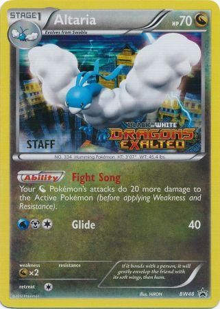 Altaria (BW48) (Staff Prerelease Promo) [Black & White: Black Star Promos] | Dragon's Lair Comics and Fantasy Houston TX