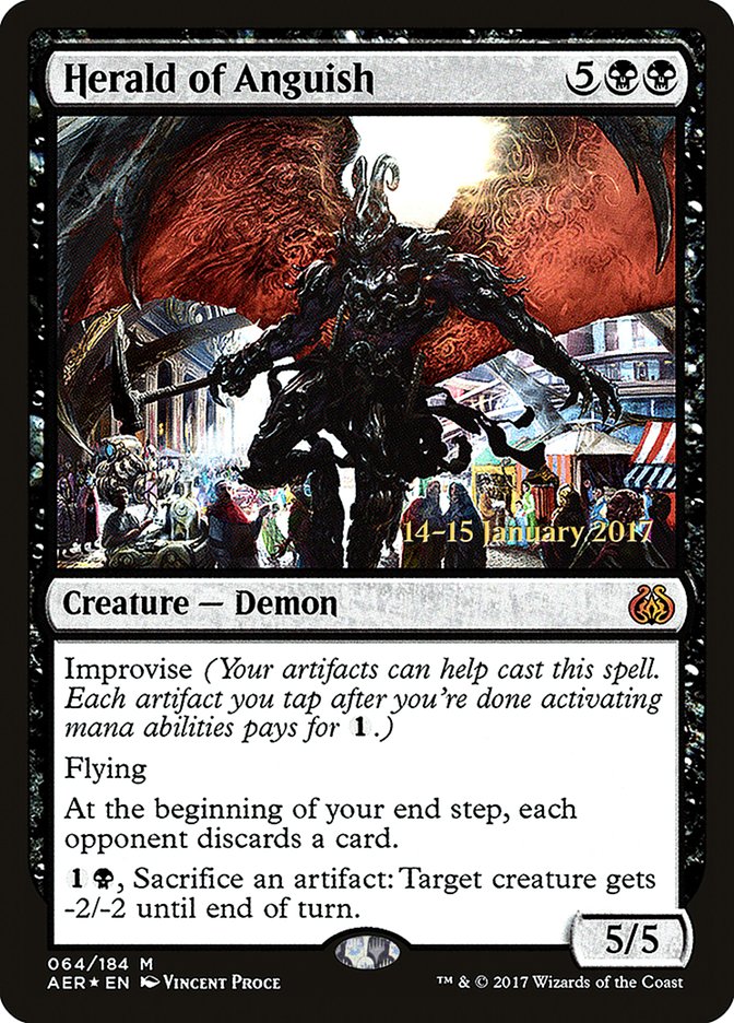 Herald of Anguish [Aether Revolt Prerelease Promos] | Dragon's Lair Comics and Fantasy Houston TX