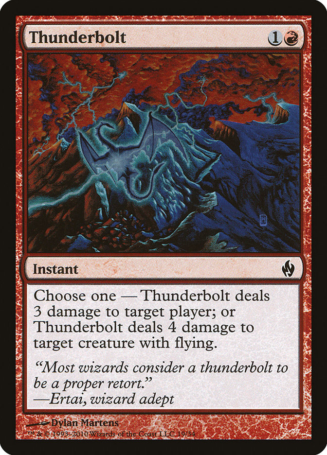 Thunderbolt [Premium Deck Series: Fire and Lightning] | Dragon's Lair Comics and Fantasy Houston TX