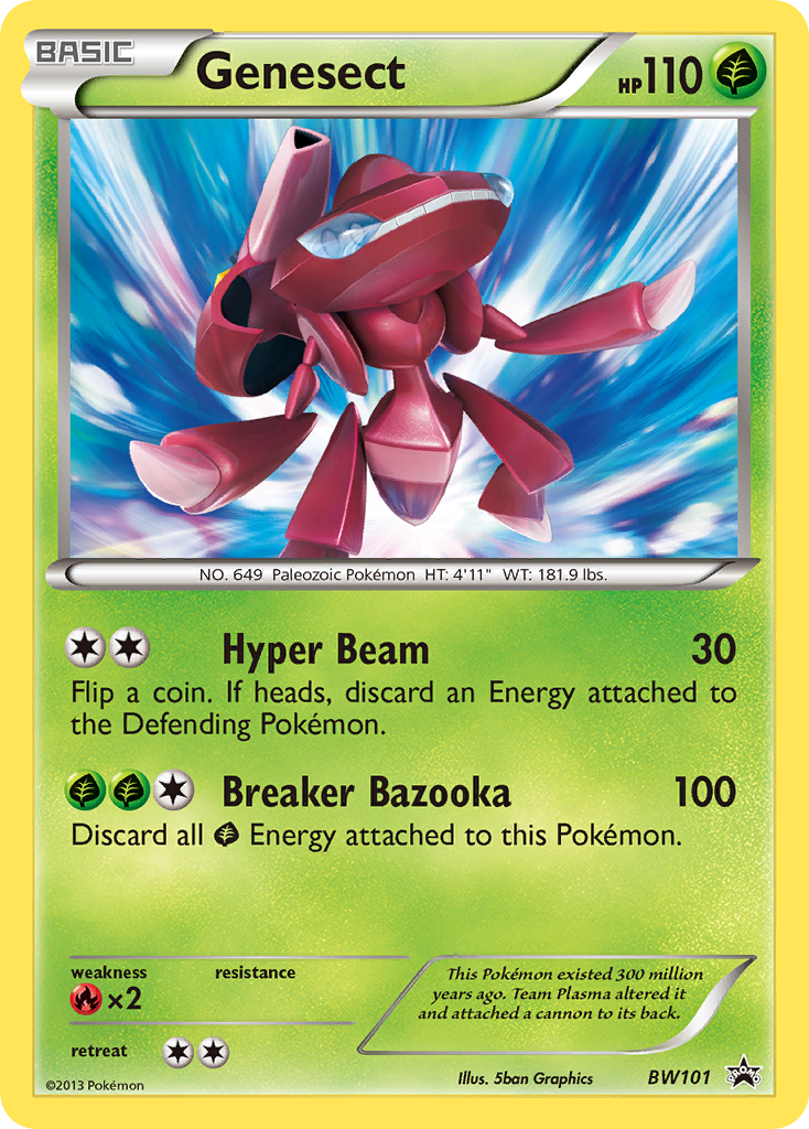 Genesect (BW101) [Black & White: Black Star Promos] | Dragon's Lair Comics and Fantasy Houston TX