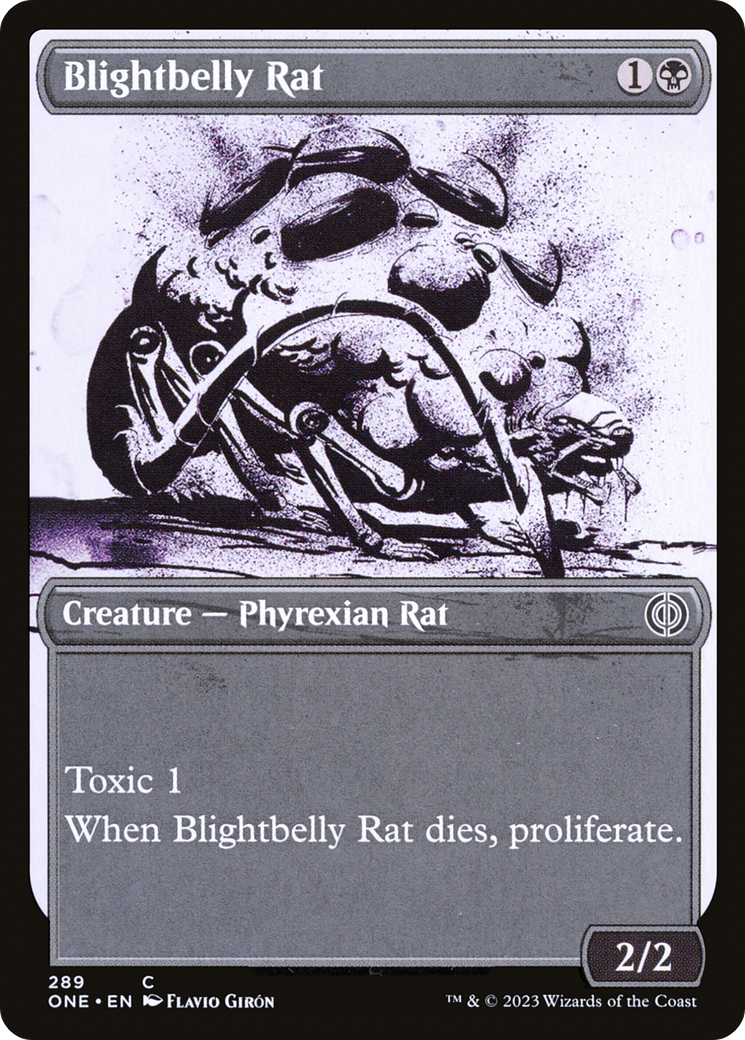 Blightbelly Rat (Showcase Ichor) [Phyrexia: All Will Be One] | Dragon's Lair Comics and Fantasy Houston TX