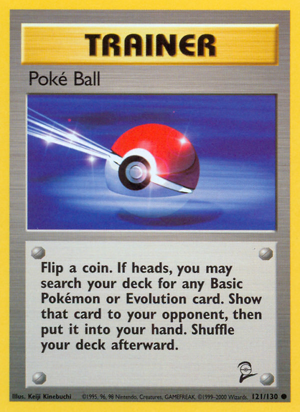 Poke Ball (121/130) [Base Set 2] | Dragon's Lair Comics and Fantasy Houston TX