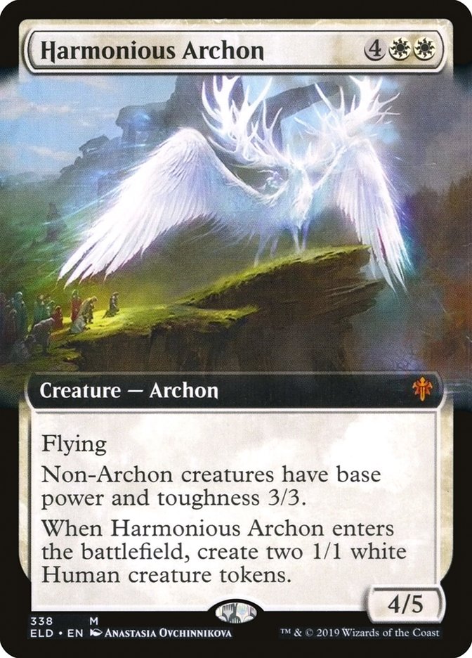 Harmonious Archon (Extended Art) [Throne of Eldraine] | Dragon's Lair Comics and Fantasy Houston TX