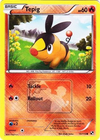 Tepig (15/114) (League Promo) [Black & White: Base Set] | Dragon's Lair Comics and Fantasy Houston TX