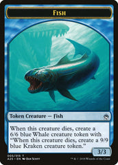 Fish // Kraken Double-Sided Token [Masters 25 Tokens] | Dragon's Lair Comics and Fantasy Houston TX