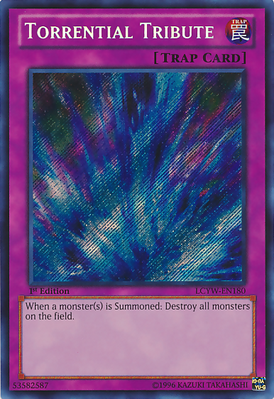 Torrential Tribute [LCYW-EN180] Secret Rare | Dragon's Lair Comics and Fantasy Houston TX