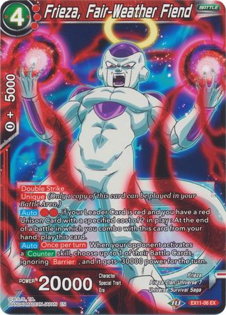 Frieza, Fair-Weather Fiend (EX11-06) [Universe 7 Unison] | Dragon's Lair Comics and Fantasy Houston TX