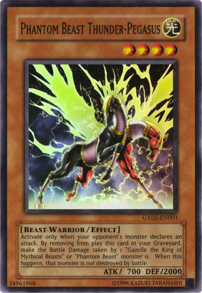 Phantom Beast Thunder-Pegasus [GX02-EN003] Super Rare | Dragon's Lair Comics and Fantasy Houston TX