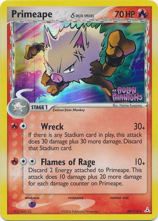 Primeape (50/110) (Delta Species) (Stamped) [EX: Holon Phantoms] | Dragon's Lair Comics and Fantasy Houston TX