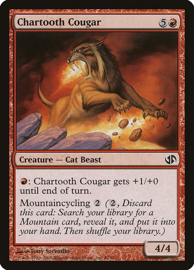 Chartooth Cougar [Duel Decks: Jace vs. Chandra] | Dragon's Lair Comics and Fantasy Houston TX