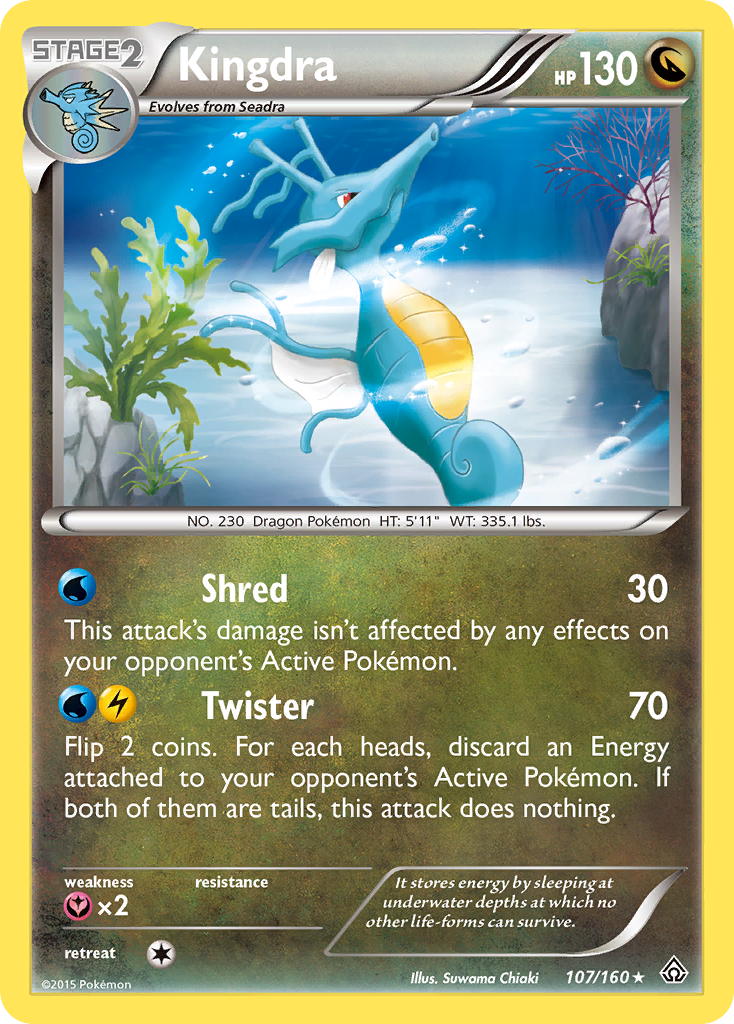 Kingdra (107/160) [XY: Primal Clash] | Dragon's Lair Comics and Fantasy Houston TX