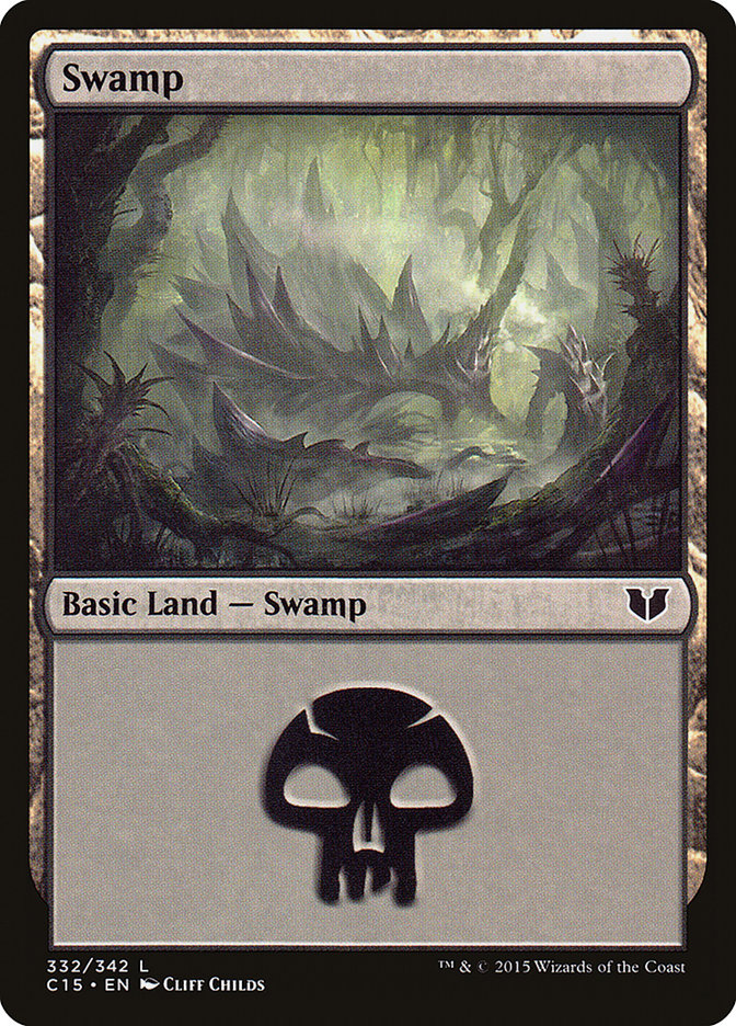 Swamp (332) [Commander 2015] | Dragon's Lair Comics and Fantasy Houston TX