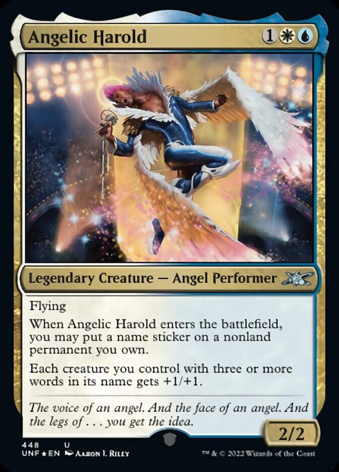 Angelic Harold (Galaxy Foil) [Unfinity] | Dragon's Lair Comics and Fantasy Houston TX